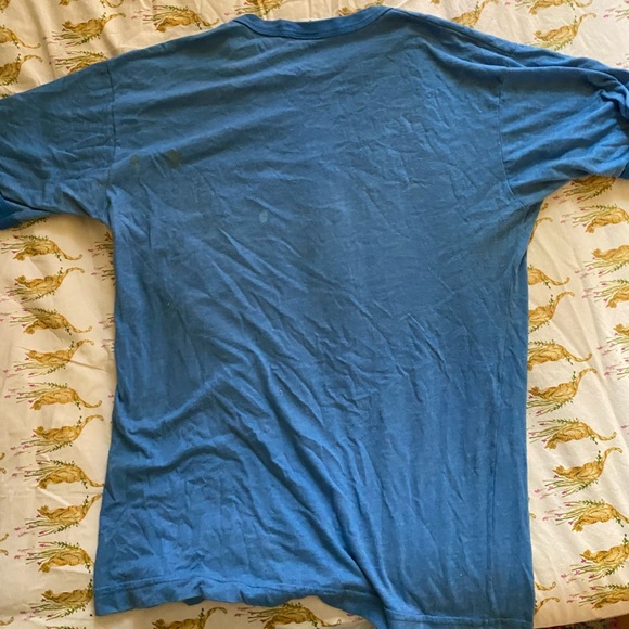 Beer…it’s what’s for dinner VINTAGE TEE. 3 small spots on back- might wash out - Picture 3 of 4